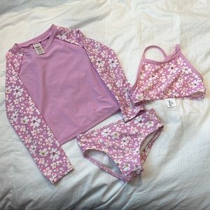 OshKosh 3 Piece toddler Swim Suit
